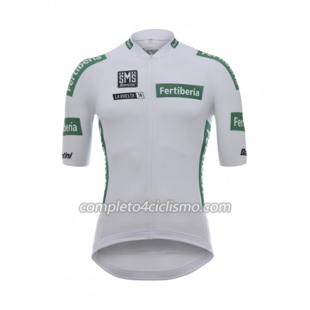 Maglia Bianca 2018 Vuelta a España Manica Corta Maglia Bianca 2018 Vuelta a España Manica Corta